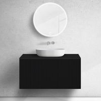 Oltens Lun 63026300 blat naszafkowy 100x45 cm czarny