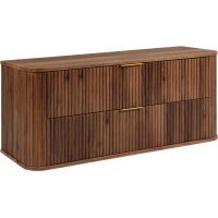 Rodan Elegance 5906154457910 szafka z blatem 120.4x41.5x51.7 cm podumywalkowa wisząca orzech-dąb
