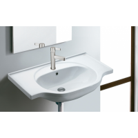 Bathco Spain Bucarest 4102 umywalka półokrągła 80x50 cm