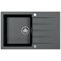 Alveus Cadit 1132026 zlewozmywak granitowy 79x50 cm czarny