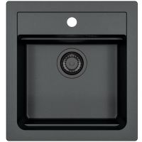 Alveus Atrox 1148161 zlewozmywak granitowy 50x47 cm czarny