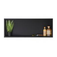 Balneo Wall-Box One Black OBBL5 półka wnękowa 90 cm czarna