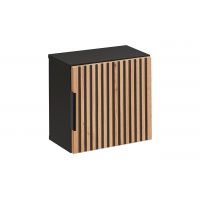 Comad Xilo XILOBLACKWOTAN8301D1D szafka 35x35x22 cm boczna wisząca czarna-szara-dąb