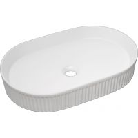 Comad Beyond BEYOND3WHITEE6531 umywalka 56x36 cm owalna nablatowa biała