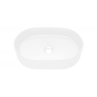 Comad Beyond BEYOND5WHITEE6564 umywalka 48x32.5 cm owalna nablatowa biała