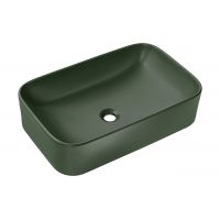 Comad Kama UNKAMAMFG60 umywalka 61x38 cm prostokątna nablatowa zielona