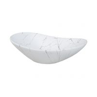 Comad Lena UNLENAMW17 umywalka 61.5x36 cm owalna nablatowa biała