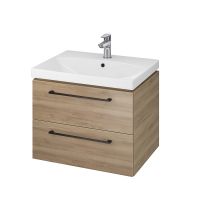 Cersanit Gala S801370 umywalka z szafką i uchwytami 60 cm orzech