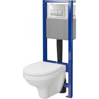 Mito Delfi S701849 zestaw stelaż z miską, deską i przyciskiem