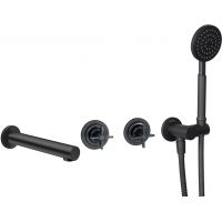 Deante Temisto NACN9TQ bateria wannowo-prysznicowa podtynkowa czarna