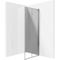 Deante Kerria Plus KTSX041P drzwi prysznicowe 90 cm składane chrom połysk/szkło przezroczyste