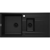 Deante Eridan ZQEN513 zlewozmywak granitowy 100x50 cm czarny