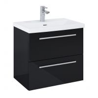 Elita Kwadro Plus 167646 szafka 59.6x39.6x53 cm podumywalkowa wisząca czarny