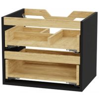 Excellent Tuto 2.0 MLEX2172600BKBL korpus szafki 60x46.5x50 cm podumywalkowa wisząca czarna-dąb