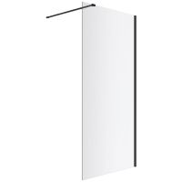 Excellent Vidoq KAEX15061000LPBL ścianka prysznicowa walk-in 100 cm czarny mat/szkło przezroczyste