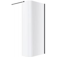 Excellent Vidoq KAEX1507830LPBL ścianka prysznicowa walk-in 83 cm czarny mat/szkło przezroczyste
