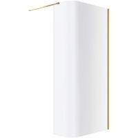 Excellent Vidoq KAEX1507830LPGL ścianka prysznicowa walk-in 83 cm złoty połysk/szkło przezroczyste
