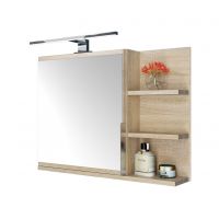 Domtech LED_on 09V74F2C1D szafka 60x14x50 cm z lustrem dab