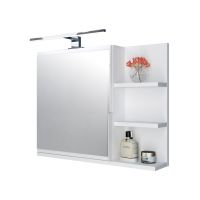 Domtech LED_on 4Q0DZ4PKSO szafka 60x14x50 cm z lustrem biała