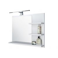 Domtech LED_on 8MLKUCRF9Y lustro 60x50 cm prostokątne z oświetleniem biały