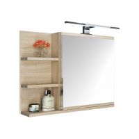 Domtech LED_on GB5ALPVSL2 szafka 60x14x50 cm z lustrem dab