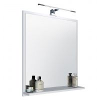 Domtech LED_on LU60X70B1PLED lustro 60x70 cm prostokątne z oświetleniem biały