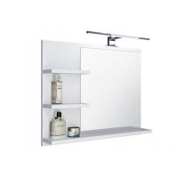 Domtech LED_on WUVVSHI1QY lustro 60x50 cm prostokątne z oświetleniem biały