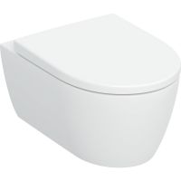 Geberit iCon 503046001 miska wc z deską wolnoopadającą wisząca bez kołnierza spłukiwanie wirowe biały połysk