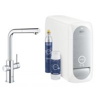 Grohe Blue 31539000 zestaw startowy z baterią kuchenną stojąca starlight chrome