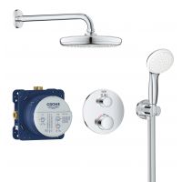 Grohe Grohtherm 34727000 zestaw prysznicowy podtynkowy termostatyczny starlight chrome
