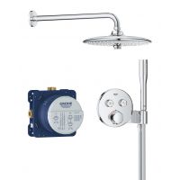 Grohe Precision Smartcontrol 34878000 zestaw prysznicowy podtynkowy termostatyczny z deszczownicą chrom