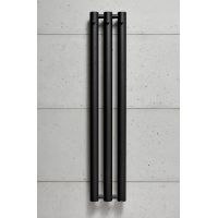 P.M.H. Rosendal Massive R703BL grzejnik łazienkowy dekoracyjny czarny 150x29.2 cm