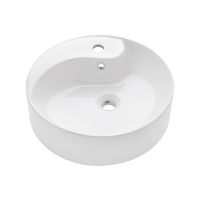 Invena Marbella CE49001 umywalka 46x46 cm okrągła nablatowa biała