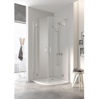 Kermi Osia OS E55 OSE5509020VPK kabina prysznicowa półokrągła 90x90 cm srebrny