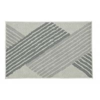 Kleine Wolke Cross 9181901657 dywanik łazienkowy 140x80 cm prostokątny szary