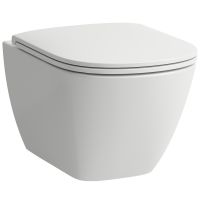 Laufen Lua H8660820000001 miska wc z deską wolnoopadającą wisząca bez kołnierza ze spłukiwaniem wirowym biały