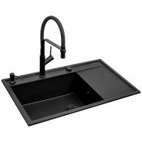 Pyramis Camea 070168402BF zlewozmywak z baterią czarny/czarny