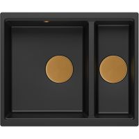 Quadron Logan HCQL5646U7C1U zlewozmywak graniteq 55x46 cm czarny