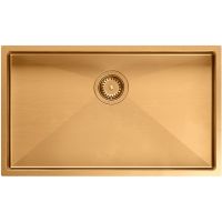 Quadron Anthony MF7444PVDBSC1 zlewozmywak stalowy z syfonem 74x44 cm