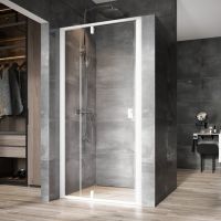Ravak Nexty 03OD0101Z1 drzwi prysznicowe 110 cm uchylne biały połysk/szkło przezroczyste