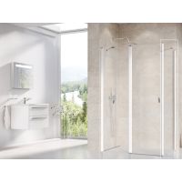 Ravak Chrome 9QV70100Z1 ścianka prysznicowa 90 cm biały połysk/szkło przezroczyste