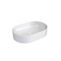 Ravak Ceramic XJX01155001 umywalka 55x37 cm owalna nablatowa biała