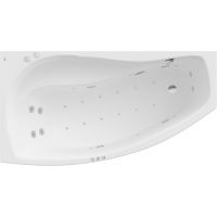 Roca Nicole A24T109000 wanna z hydromasażem 140x75 cm asymetryczna biała