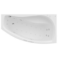 Roca Nicole A24T118000 wanna z hydromasażem 170x75 cm asymetryczna biała