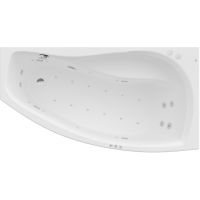 Roca Nicole A24T133000 wanna z hydromasażem 150x80 cm asymetryczna biała