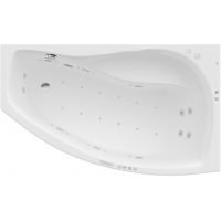 Roca Nicole A24T151000 wanna z hydromasażem 150x90 cm asymetryczna biała