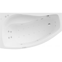 Roca Nicole A24T173000 wanna z hydromasażem 160x95 cm asymetryczna biała
