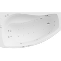Roca Nicole A24T175000 wanna z hydromasażem 160x95 cm asymetryczna biała