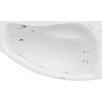 Roca Nicole A24T181000 wanna z hydromasażem 160x95 cm asymetryczna biała