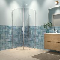 Sealskin INC XI6490C6265100 kabina prysznicowa 90x90 cm półokrągła chrom połysk/szkło przezroczyste